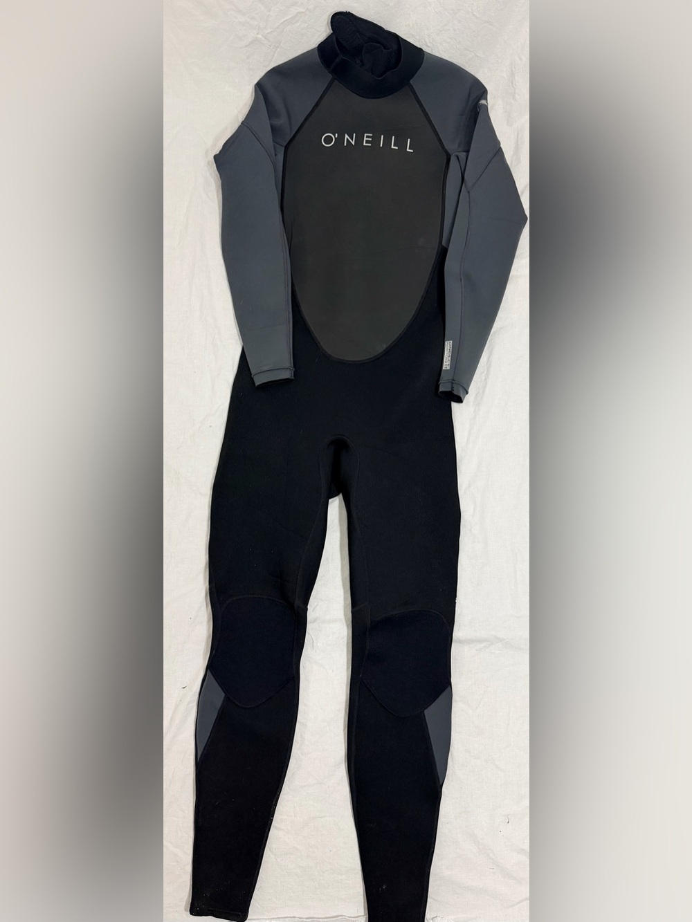 O’Neill Reactor II Full Wetsuit LT 52T Gray Black Surf Dive Back Zip